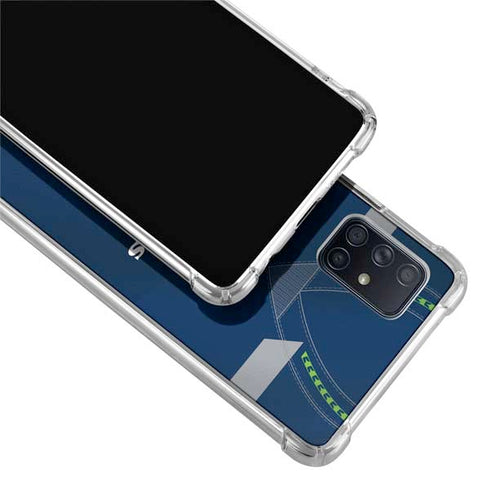 NFL Seattle Seahawks Team Jersey Galaxy A71 5G Clear Case