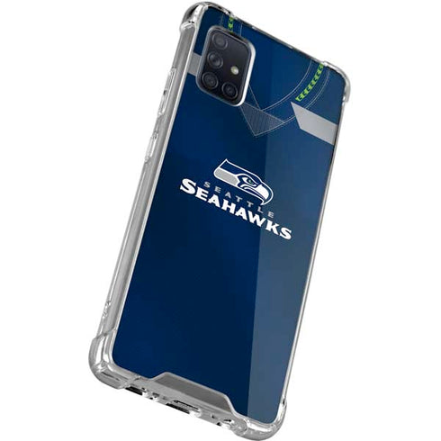NFL Seattle Seahawks Team Jersey Galaxy A71 5G Clear Case