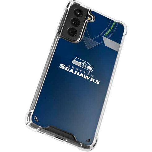 NFL Seattle Seahawks Team Jersey Galaxy S21 5G Clear Case