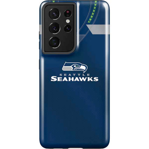 NFL Seattle Seahawks Team Jersey Galaxy S21 Ultra 5G Pro Case