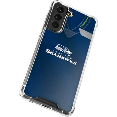 NFL Seattle Seahawks Team Jersey Galaxy S22 Clear Case