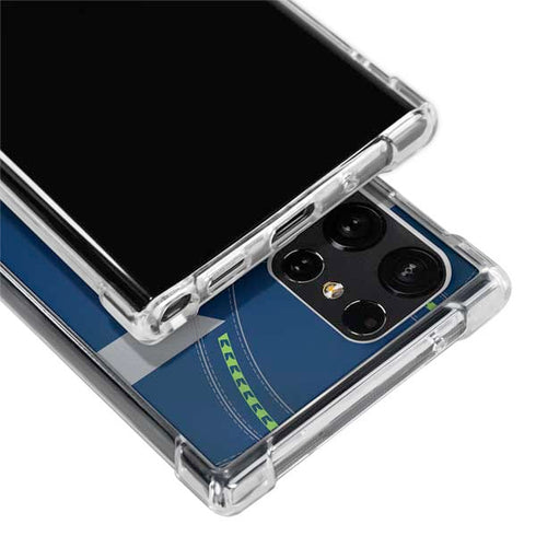 NFL Seattle Seahawks Team Jersey Galaxy S22 Ultra Clear Case