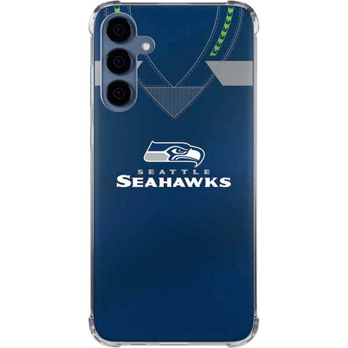 NFL Seattle Seahawks Team Jersey Galaxy S24 Clear Case