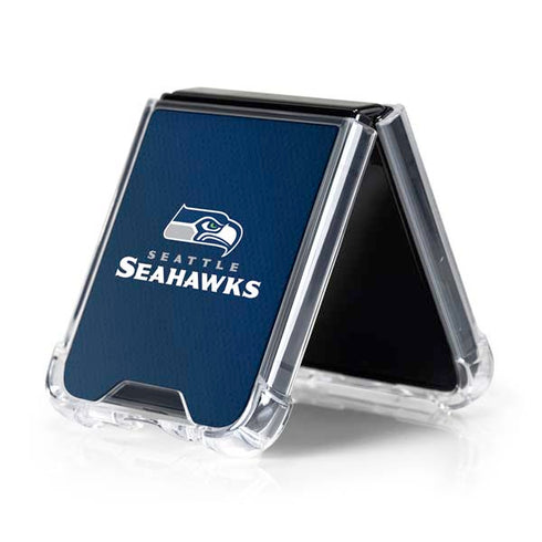 NFL Seattle Seahawks Team Jersey Galaxy Z Flip5 5G Clear Case
