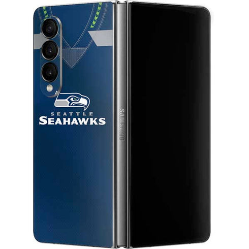 NFL Seattle Seahawks Team Jersey Galaxy Z Fold4 5G Skin