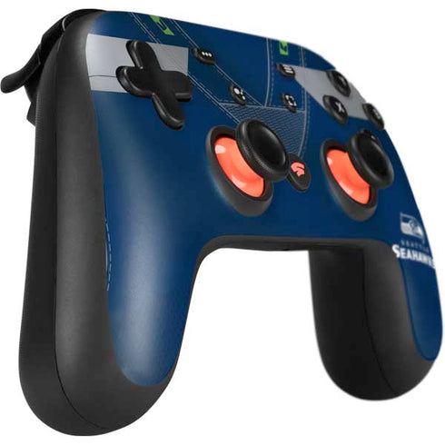 NFL Seattle Seahawks Team Jersey Google Stadia Controller Skin