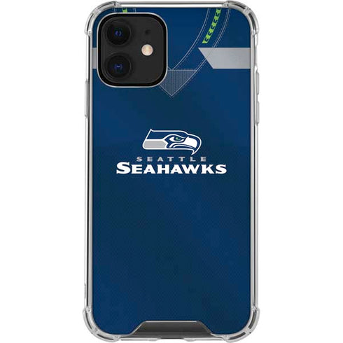 NFL Seattle Seahawks Team Jersey iPhone 12 Clear Case