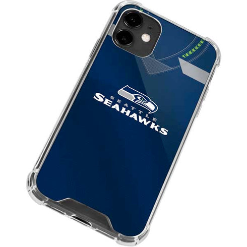 NFL Seattle Seahawks Team Jersey iPhone 12 Clear Case