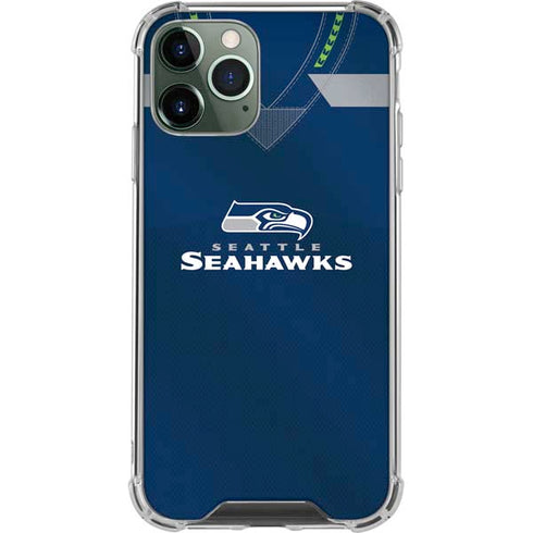 NFL Seattle Seahawks Team Jersey iPhone 12 Pro Max Clear Case