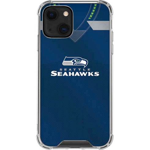 NFL Seattle Seahawks Team Jersey iPhone 15 Plus Clear Case