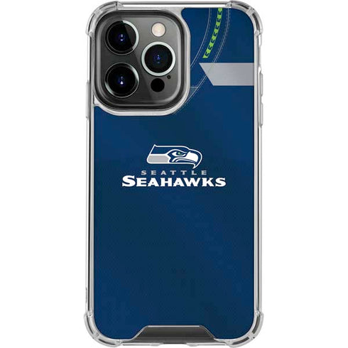 NFL Seattle Seahawks Team Jersey iPhone 15 Pro Clear Case