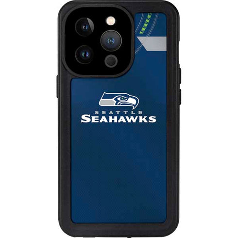 NFL Seattle Seahawks Team Jersey iPhone 14 Pro Waterproof Case