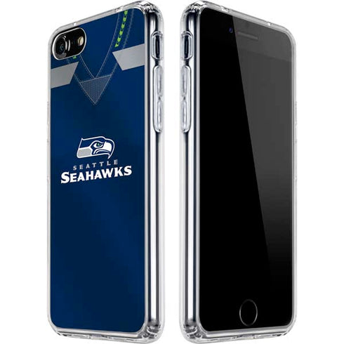 NFL Seattle Seahawks Team Jersey iPhone SE (2nd & 3rd Gen) Clear Case