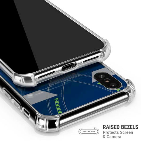 NFL Seattle Seahawks Team Jersey iPhone XS Max Clear Case
