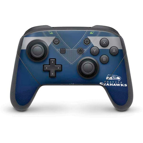 NFL Seattle Seahawks Team Jersey Nintendo Switch Pro Controller Skin