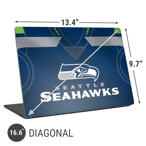 NFL Seattle Seahawks Team Jersey Universal Laptop 16.6in (13.4 x 9.7in) Skin