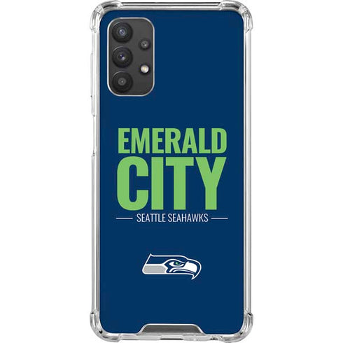 NFL Seattle Seahawks Team Motto Galaxy A32 5G Clear Case