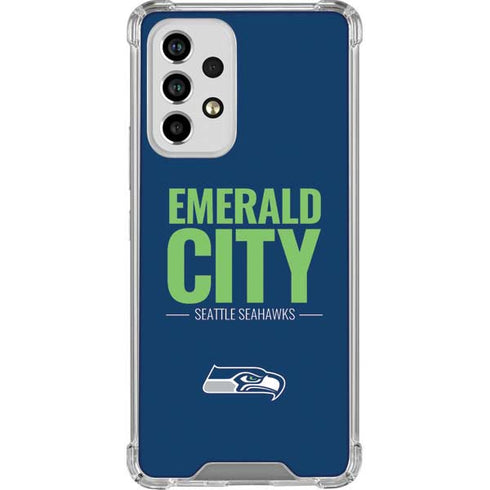 NFL Seattle Seahawks Team Motto Galaxy A33 5G Clear Case
