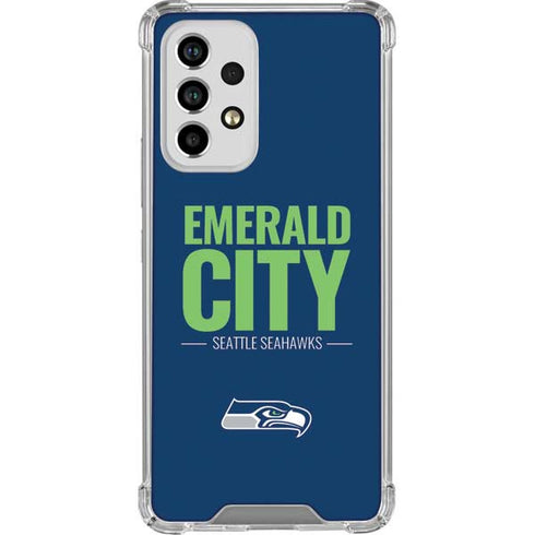NFL Seattle Seahawks Team Motto Galaxy A53 5G Clear Case