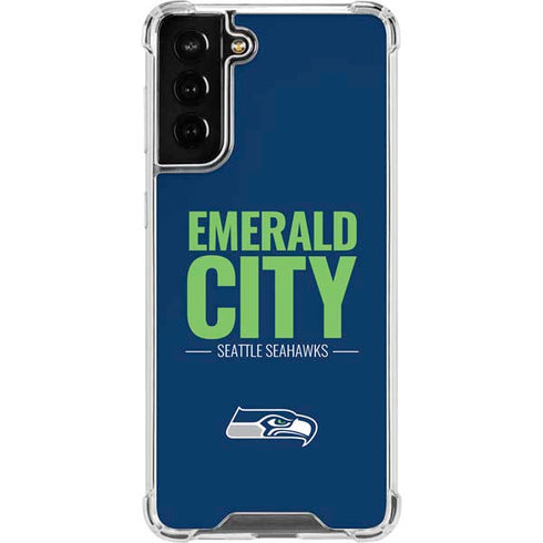 NFL Seattle Seahawks Team Motto Galaxy S21 FE Clear Case
