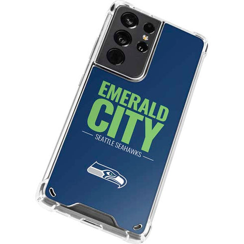 NFL Seattle Seahawks Team Motto Galaxy S21 Ultra 5G Clear Case