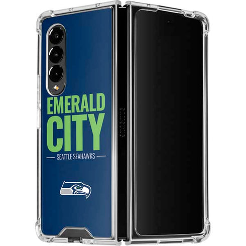 NFL Seattle Seahawks Team Motto Galaxy Z Fold4 5G Clear Case