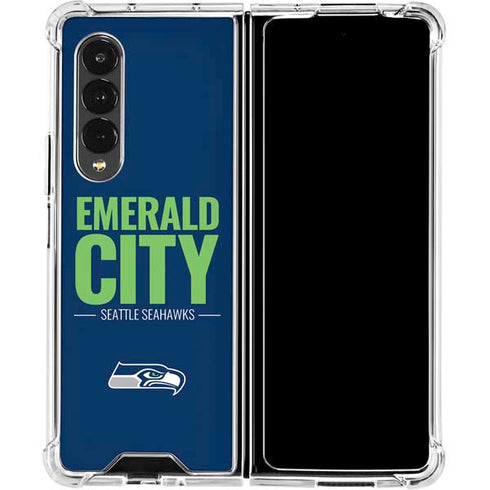 NFL Seattle Seahawks Team Motto Galaxy Z Fold4 5G Clear Case