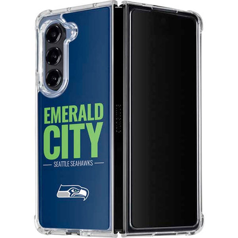NFL Seattle Seahawks Team Motto Galaxy Z Fold5 5G Clear Case