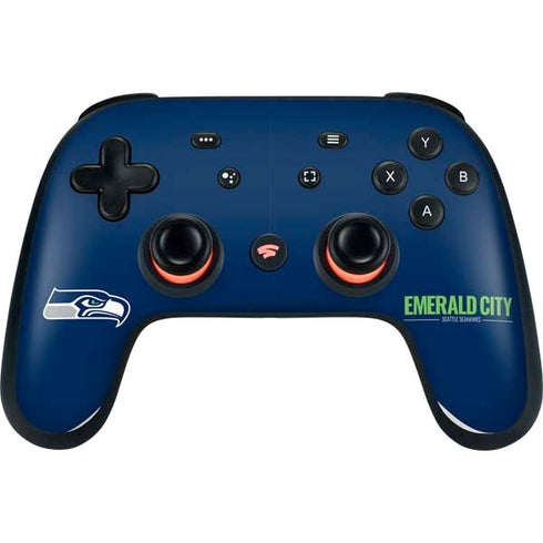 NFL Seattle Seahawks Team Motto Google Stadia Controller Skin