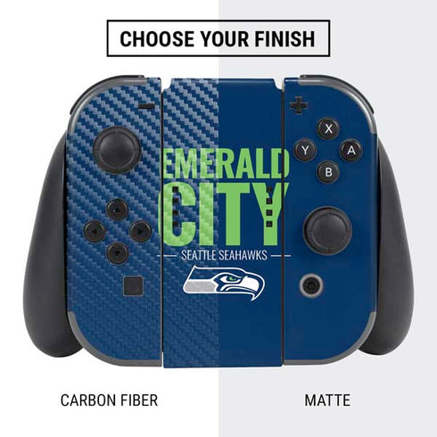 NFL Seattle Seahawks Team Motto Nintendo Switch Bundle Skin