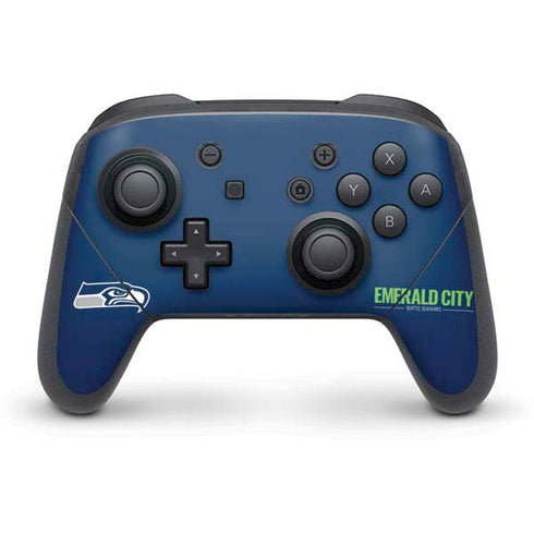 NFL Seattle Seahawks Team Motto Nintendo Switch Pro Controller Skin