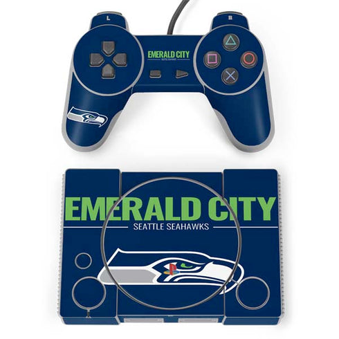 NFL Seattle Seahawks Team Motto PlayStation Classic Bundle Skin