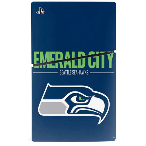 NFL Seattle Seahawks Team Motto PS5 Slim Disk Bundle Skin