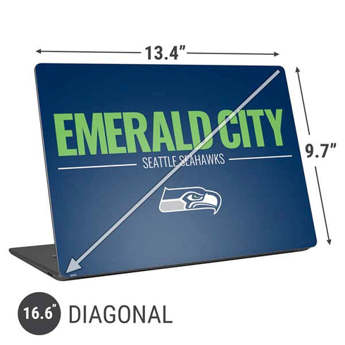 NFL Seattle Seahawks Team Motto Universal Laptop 16.6in (13.4 x 9.7in) Skin