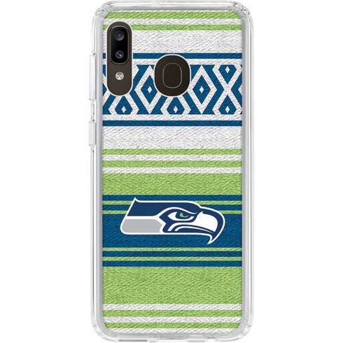 NFL Seattle Seahawks Trailblazer Galaxy A20 Clear Case