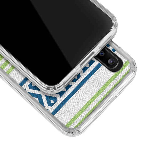 NFL Seattle Seahawks Trailblazer Galaxy A20 Clear Case