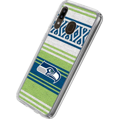 NFL Seattle Seahawks Trailblazer Galaxy A20 Clear Case