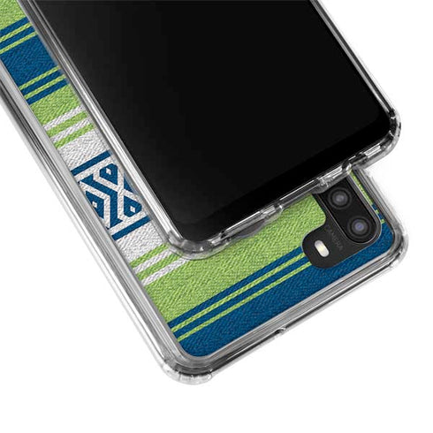 NFL Seattle Seahawks Trailblazer Galaxy A21 Clear Case