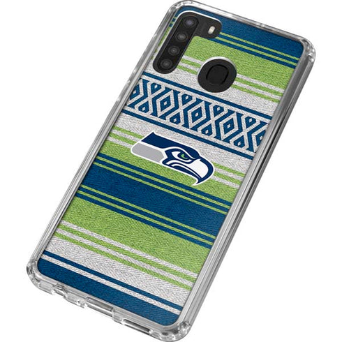 NFL Seattle Seahawks Trailblazer Galaxy A21 Clear Case