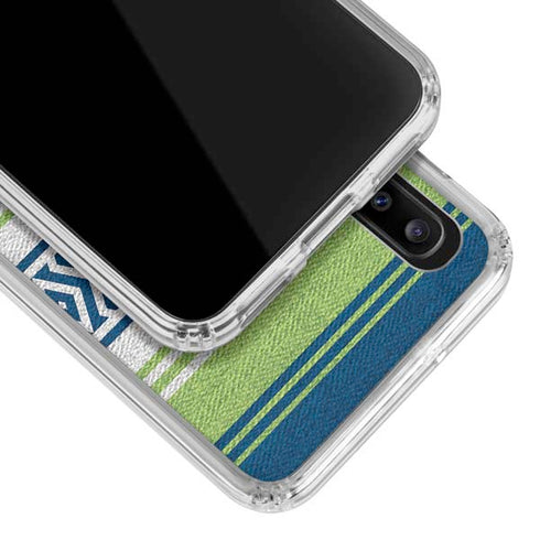 NFL Seattle Seahawks Trailblazer Galaxy A30 Clear Case
