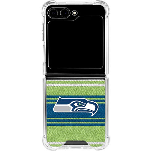 NFL Seattle Seahawks Trailblazer Galaxy Z Flip5 5G Clear Case