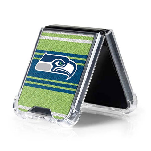 NFL Seattle Seahawks Trailblazer Galaxy Z Flip5 5G Clear Case