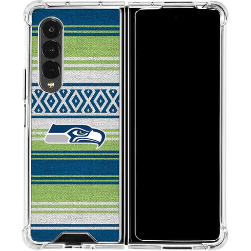 NFL Seattle Seahawks Trailblazer Galaxy Z Fold4 5G Clear Case