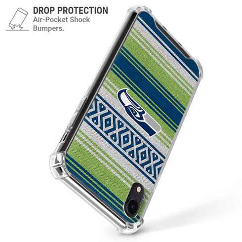 NFL Seattle Seahawks Trailblazer iPhone XR Clear Case