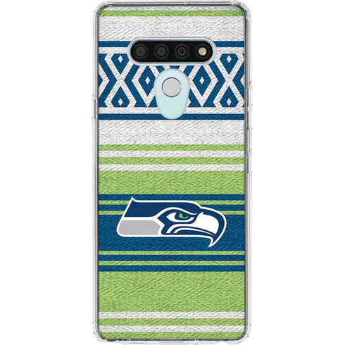 NFL Seattle Seahawks Trailblazer LG Stylo 6 Clear Case