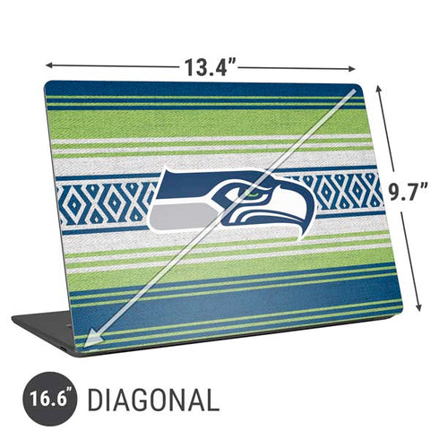 NFL Seattle Seahawks Trailblazer Universal Laptop 16.6in (13.4 x 9.7in) Skin