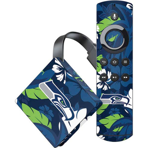 NFL Seattle Seahawks Tropical Print Amazon Fire TV Skin
