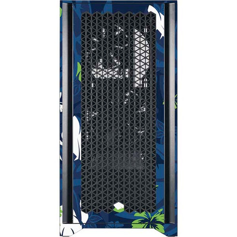NFL Seattle Seahawks Tropical Print Corsair 4000D Tempered Glass Mid-Tower ATX Case Skin