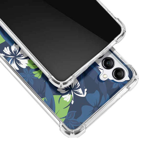 NFL Seattle Seahawks Tropical Print Galaxy A14 5G Clear Case