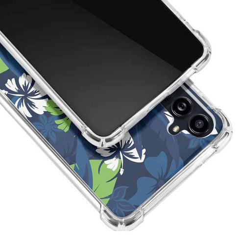 NFL Seattle Seahawks Tropical Print Galaxy A54 5G Clear Case